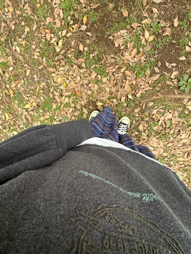 「アイテム（キャップ、グレー系）」を使った、リトルミイさん（レディース・163cm）の秋コーディネート