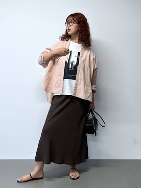 「アイテム（ハンドバッグ）」を使った、チーさん（レディース・172cm）の夏コーディネート