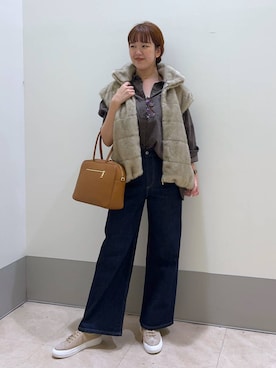 「アイテム（ハンドバッグ）」を使った、チーさん（レディース・172cm）の夏コーディネート