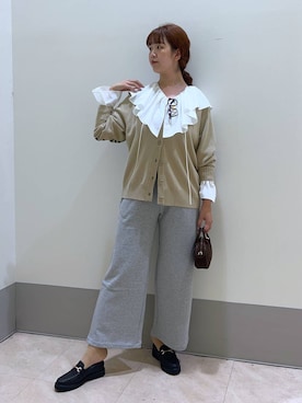 「アイテム（スウェットパンツ）」を使った、チーさん（レディース・172cm）の夏コーディネート