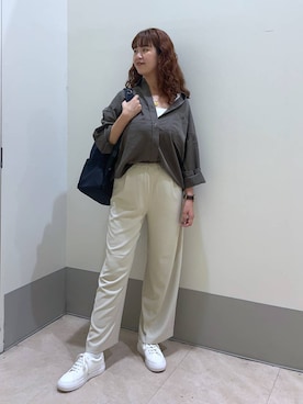 「アイテム（その他トップス）」を使った、チーさん（レディース・172cm）の秋コーディネート