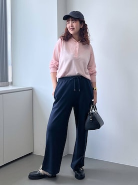 「アイテム（ローファー）」を使った、チーさん（レディース・172cm）の夏コーディネート