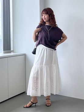 「アイテム（チョーカー）」を使った、チーさん（レディース・172cm・20代）の夏コーディネート