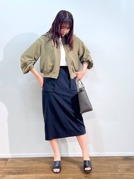 「アイテム（ブルゾン）」を使った、チーさん（レディース・172cm・20代）の春コーディネート