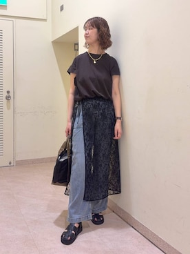 「BARNYARDSTORM（バンヤードストーム）のアイテム（パンツ）」を使った、チーさん（レディース・172cm）の春コーディネート