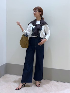 「アイテム（トートバッグ）」を使った、チーさん（レディース・172cm）の夏コーディネート