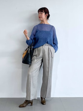 「アイテム（キーホルダー）」を使った、チーさん（レディース・172cm・20代）の秋コーディネート