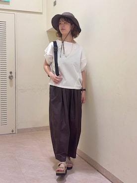 「BARNYARDSTORM（バンヤードストーム）のアイテム（パンツ）」を使った、チーさん（レディース・172cm）の春コーディネート