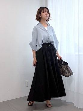 「BARNYARDSTORM（バンヤードストーム）のBARNYARDSTORM /  【新色登場】キレイめハンドルトート/撥水【WEB限定カラー】（トートバッグ、ブラウン系）」を使った、チーさん（レディース・172cm）の春コーディネート