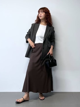 「アイテム（サンダル）」を使った、チーさん（レディース・172cm）の夏コーディネート
