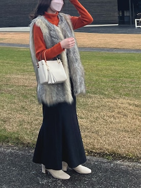 「UNITED ARROWS（ユナイテッドアローズ）のアイテム（ハンドバッグ）」を使った、omameさん（レディース・160cm）の春コーディネート