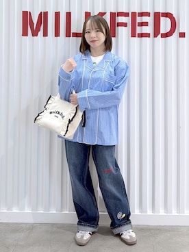 「MILKFED.（ミルクフェド）のアイテム」を使った、まりなさん（レディース・149cm）の春コーディネート