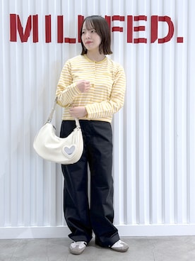 「MILKFED.（ミルクフェド）のアイテム」を使った、まりなさん（レディース・149cm）の夏コーディネート