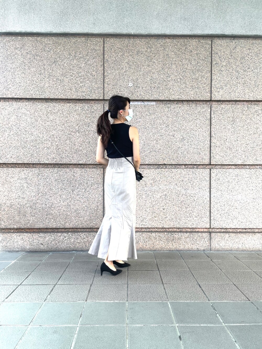 SNIDEL（スナイデル）の「ハイウエストタイトヘムフレアスカート