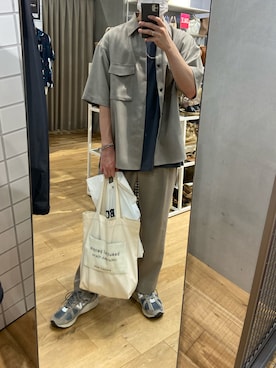 「beautiful people（ビューティフルピープル）のアイテム（バッグ、ブラック系）」を使った、かうさん（メンズ・173cm）の夏コーディネート