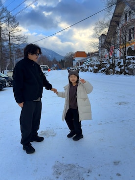 「MERRELL（メレル）のアイテム」を使った、しんぱぱさん（メンズ・110cm）の冬コーディネート