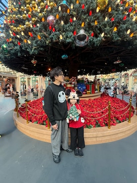 「アイテム（スニーカー）」を使った、しんぱぱさん（メンズ・110cm）の秋コーディネート