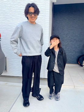 「アイテム（パンツ）」を使った、しんぱぱさん（メンズ・110cm）の秋コーディネート