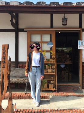 「travel」｜「アイテム（トップス）」を使った、TJ Hsuさん（レディース・161cm）の冬コーディネート