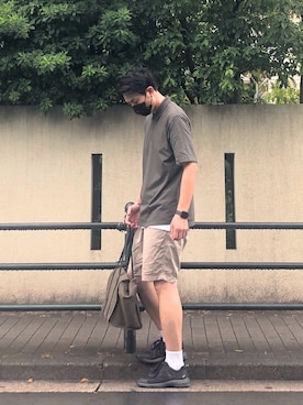 「green label relaxing（グリーンレーベルリラクシング）のアイテム」を使った、しゅんたま@ユニクロコーデさん（メンズ・188cm）の夏コーディネート