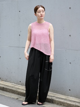 「コクーンパンツ」｜endoさん（レディース・162cm）の春コーディネート