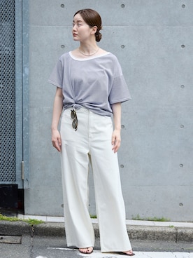 「MOHI（モヒ）のアイテム」を使った、endoさん（レディース・162cm）の春コーディネート