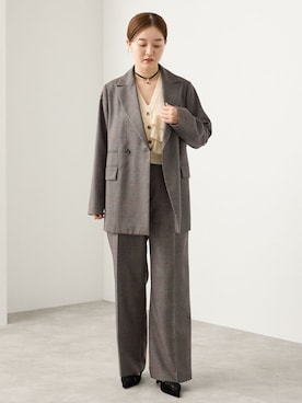 「IENA（イエナ）のLOWER/ローヴァー 18G Sleeveless Cardigan カーディガン LW-88（カーディガン/ボレロ、ホワイト系）」を使った、endoさん（レディース・162cm）の夏コーディネート