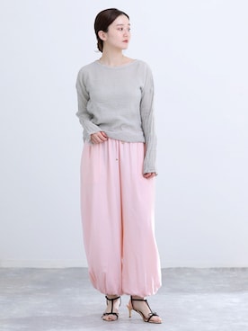 「IENA（イエナ）のアイテム（パンツ）」を使った、endoさん（レディース・162cm）の春コーディネート