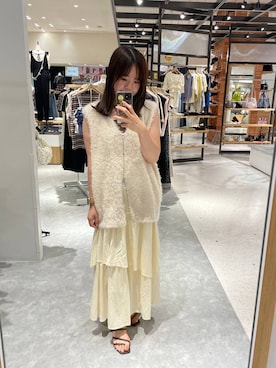 「アイテム（シューズ）」を使った、楓香さん（レディース・155cm・20代）の夏コーディネート