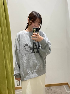 「アイテム（スウェット）」を使った、楓香さん（レディース・155cm・20代）の夏コーディネート