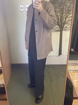 「COMME CA ISM（コムサイズム）のアイテム（トップス）」を使った、自分用さん（メンズ・174cm）の秋コーディネート