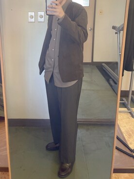 「COMME CA ISM（コムサイズム）のアイテム（シューズ）」を使った、自分用さん（メンズ・174cm）の秋コーディネート