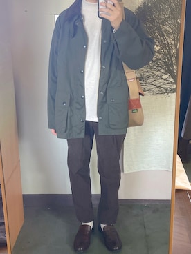 「BRADY（ブレディー）のBrady | ARIEL TROUT LARGE（ショルダーバッグ）」を使った、自分用さん（メンズ・174cm）の秋コーディネート