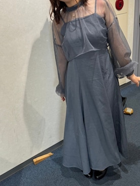 「JUNOAH（ジュノア）のアイテム（ワンピース/ドレス）」を使った、みきさん（レディース・157cm）の夏コーディネート
