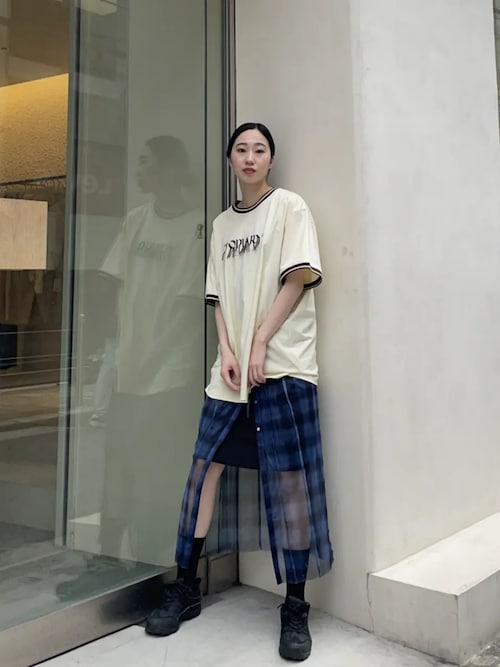 Fringe Embroidery Big Ringer T-shirt/フリンジエンブロイ