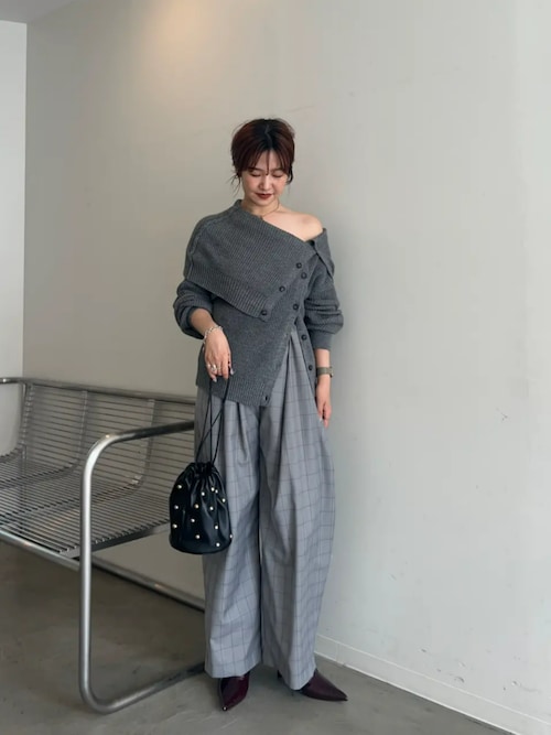 25AW PRE-ORDER】Multiway Off Shoulder Knit Pullover/マルチ
