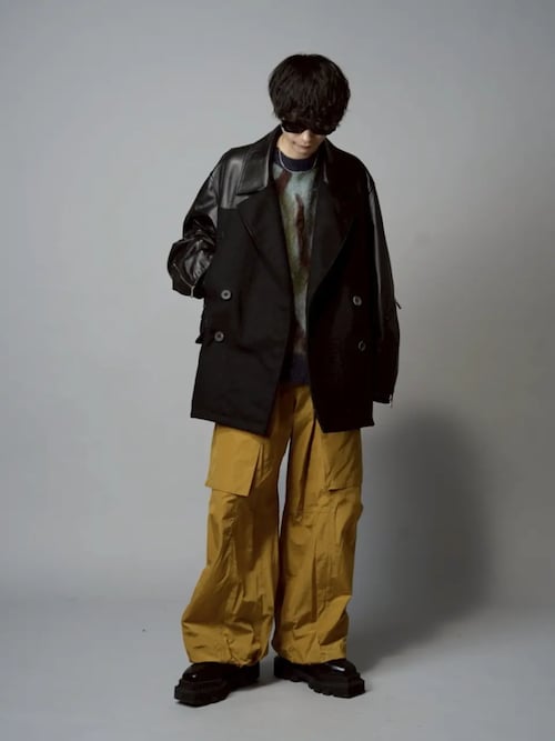 メゾンスペシャル　ピーコート　１　ブラック MAISON SPECIAL（メゾンスペシャル） pコート ピーコート 「UNISEX