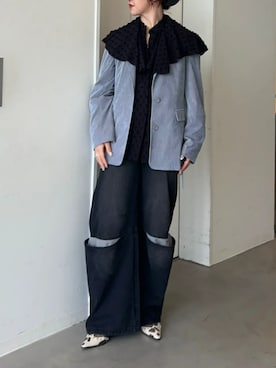 「アイテム（テーラードジャケット）」を使った、MAISON SPECIALさん（レディース・169cm）の夏コーディネート