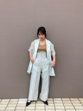 Sheer Jacquard Oversized Jacket/シアージャガードオーバー