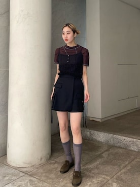 Outseam Bicolor T-shirt/アウトシームバイカラーTシャツ