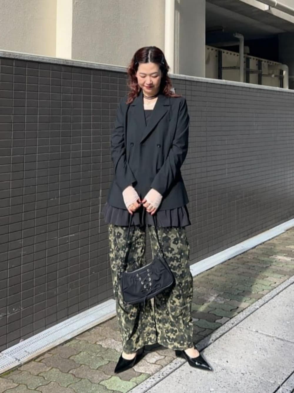 Flower Camouflage Curve Pants/フラワーカモフラージュカーブパンツ