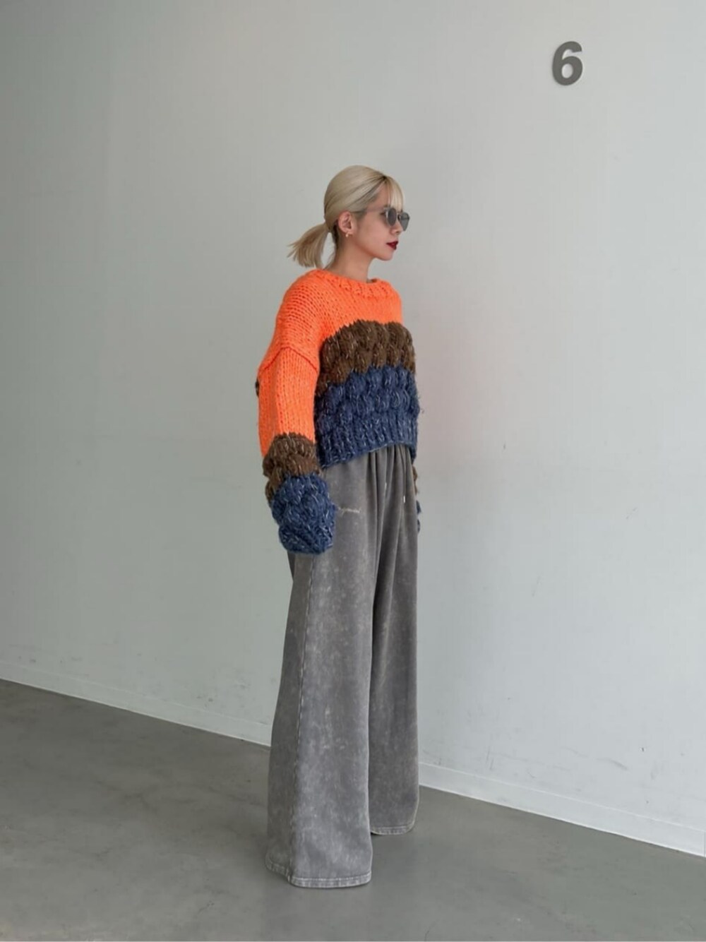 MAISON SPECIAL（メゾンスペシャル）の「Hand Unevenness Border Knit 