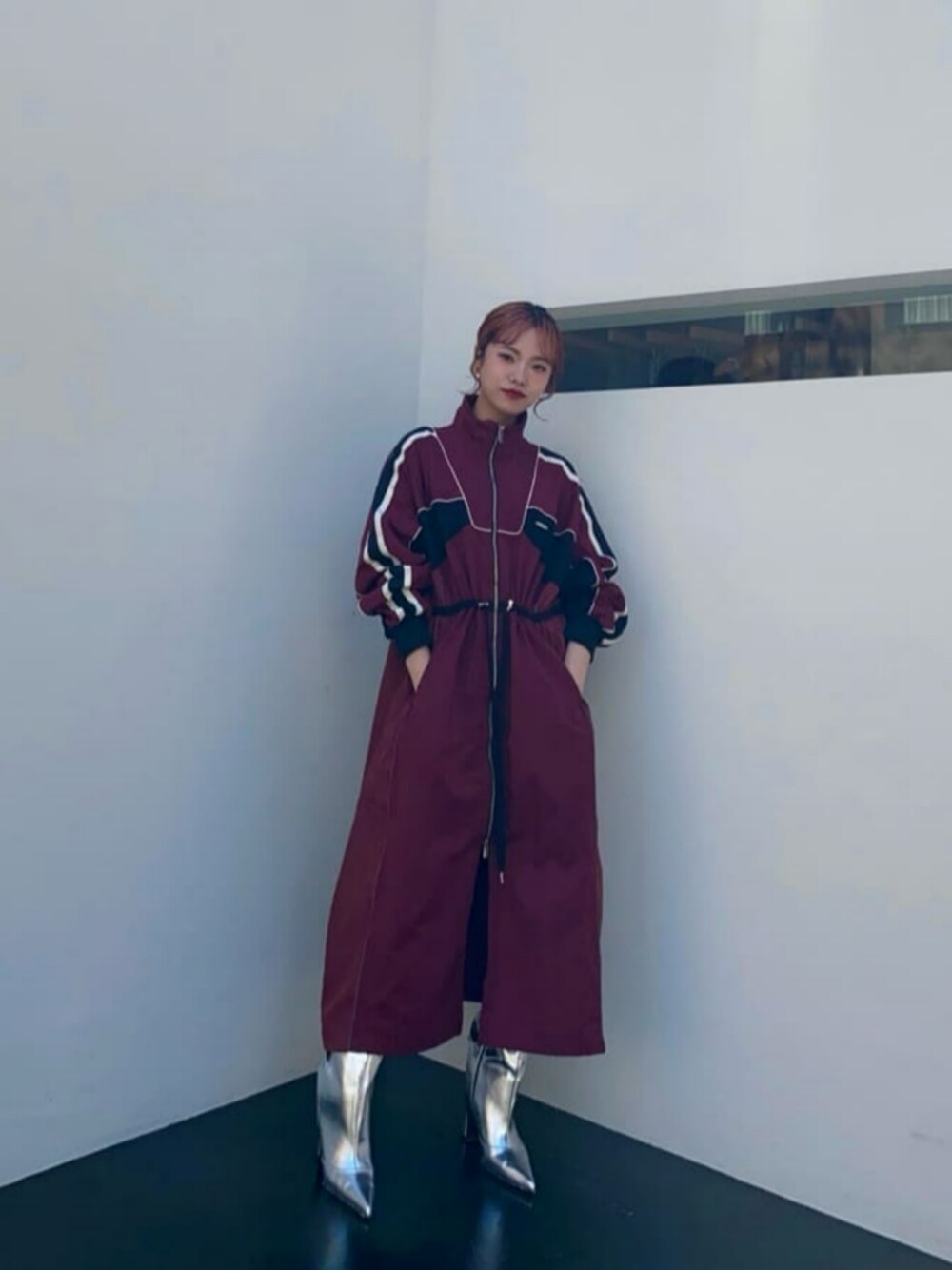 Color Blocking Sporty Coat/カラーブロッキングスポーティコート
