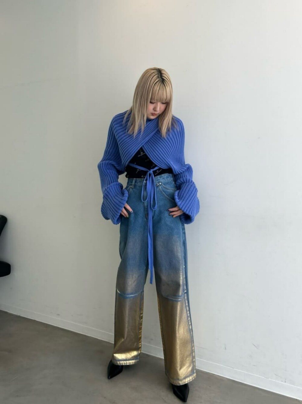 Rubber Print Mesh Top/ラバープリントメッシュトップス【MAISON