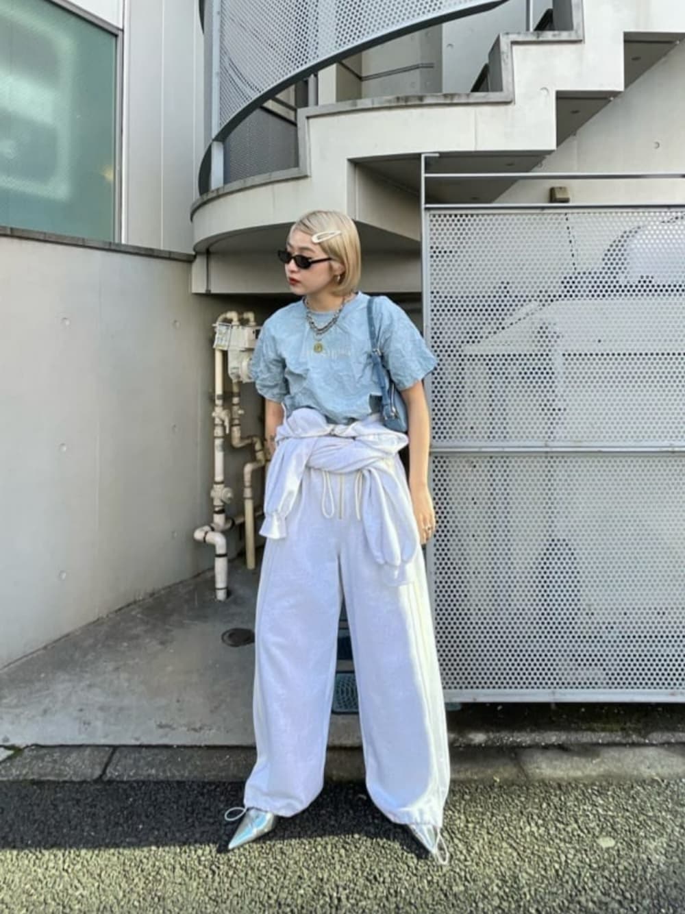 MAISON SPECIAL スウェットトラックロンパース
