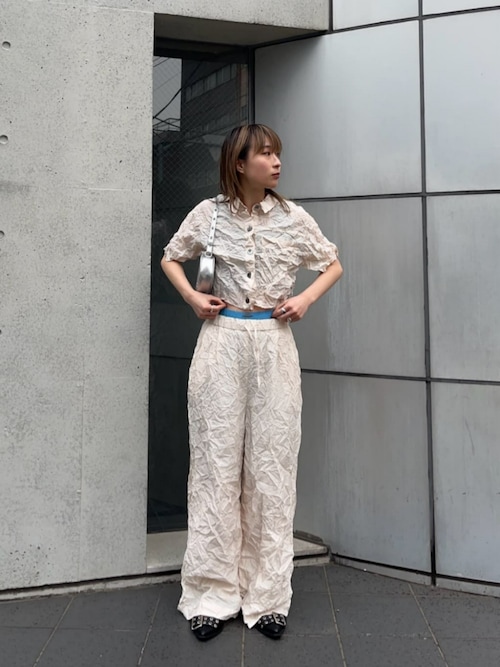 Washer Processing Pleats Easy Pants/ワッシャープリーツイージーパンツ【MAISON SPECIAL/メゾンスペシャル】