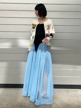 「MAISON SPECIAL（メゾンスペシャル）のVolume Studded Wood Clogs/ボリュームスタッズウッドサボ（その他シューズ、ブラック系）」を使った、MAISON SPECIALさん（メンズ・168cm）の春コーディネート