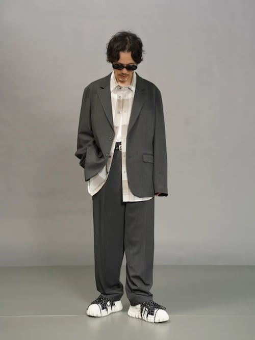 【月末セール】MAISON SPECIAL グレーカーディガン　メンズ ニット 月末セール】MAISON SPECIAL グレーカーディガン メンズ ニット