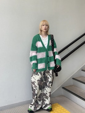 「アイテム（カーディガン/ボレロ）」を使った、MAISON SPECIALさん（レディース・156cm）の夏コーディネート