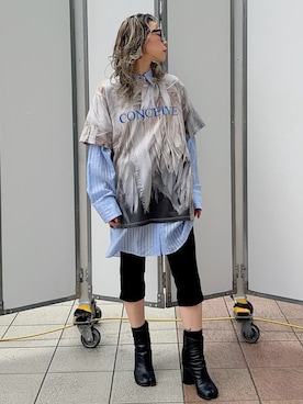 「MAISON SPECIAL（メゾンスペシャル）のアイテム（その他パンツ）」を使った、MAISON SPECIALさん（レディース・155cm）の夏コーディネート